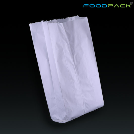 Oil Proof White Paper Bags (2 kg)