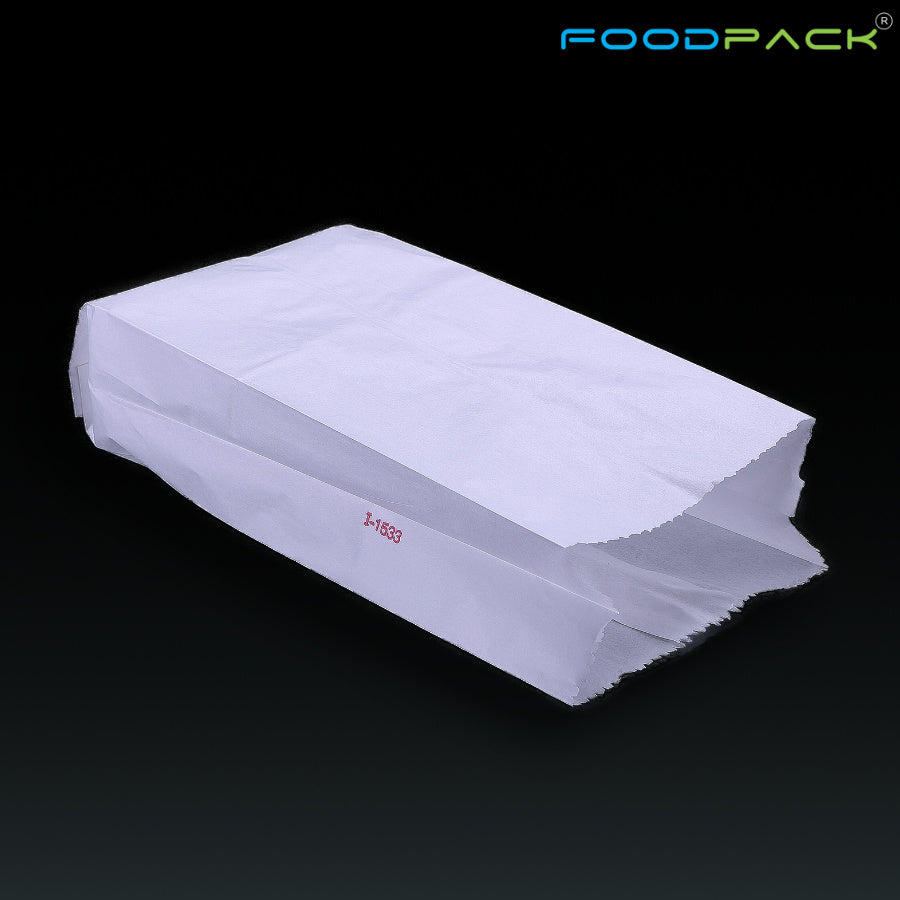 Oil Proof White Paper Bags (2 kg)